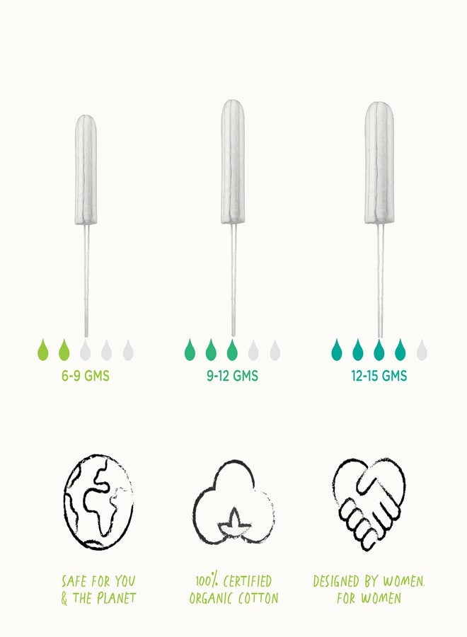 Oi Certified Organic Cotton Tampons | Box of 16 Regular Tampons | Non-Applicator - Image 4